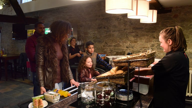 Family ordering in Tea-Room